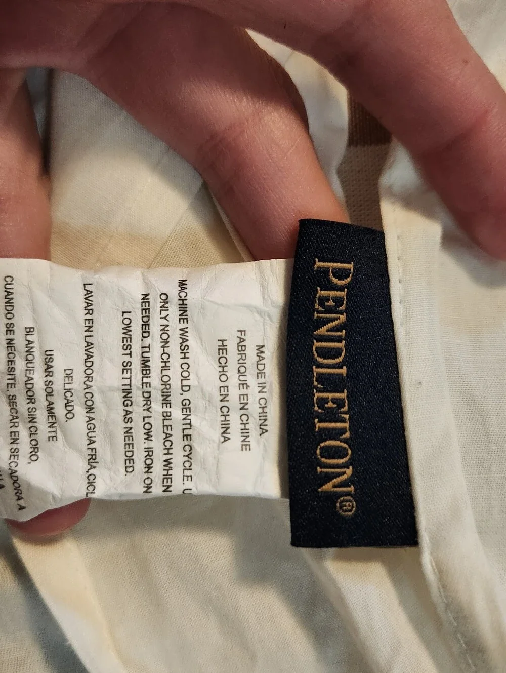 Pendleton Comforter / Two Pillow Shams Savanna Striped Set Full/Queen